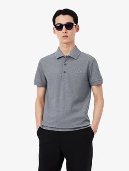 Lacoste - Men Grey Slim Fit Stretch Petit Pique Polo Shirt