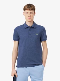 Lacoste - Men Blue Slim Fit Stretch Petit Pique Polo Shirt