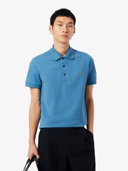 Lacoste - Men Blue Slim Fit Stretch Petit Pique Polo Shirt