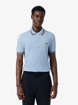 Lacoste - Men Blue Regular Fit Trim Accent L.12.12 Polo Shirt