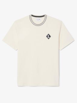 Lacoste - Men White French Made Badge Accent T-shirt