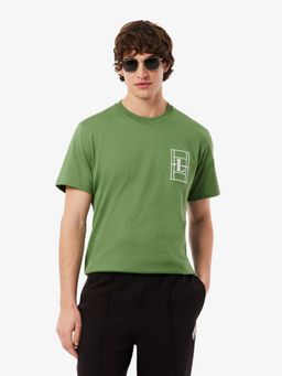 Lacoste - Men Green Embroidered Heavy Jersey T-shirt