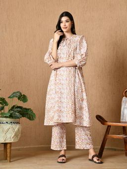 KELIN - Maya Printed Cotton Co-Ord Set - Brown