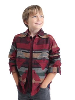 RARE ONES - Red Printed Regular Fit Shirt