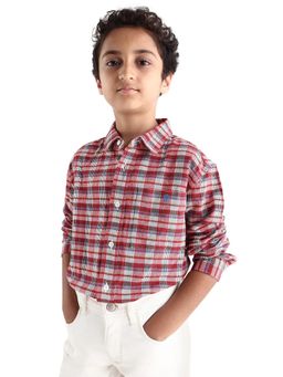 RARE ONES - Red Checks Regular Fit Shirt