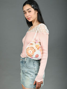 Odette - Pastel Satin Embellished Potli Bag