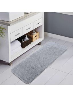 OBSESSIONS - Anti-Skid Polyester Bath Mat - Silver