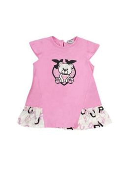 Pinko - Girl Pink Half Sleeve Cotton Dress