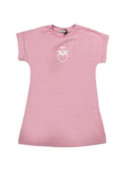 Pinko - Girl Pink Cotton Half Sleeve Dress