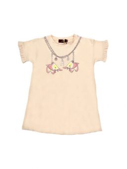 Aigner - Girls Pink Cotton Jersey Dress