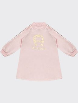 Aigner - Girls Pink Logo-Print Dress