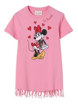 MC2 Saint Barth - Girls Pink Minnie Mouse Print Dress