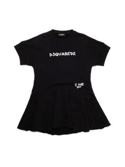 Dsquared2 - Girls Black Logo Print Dress