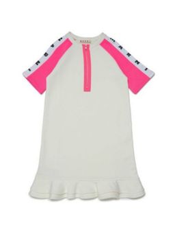 Marni - White Colour Block Cotton Dress