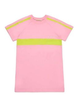Marni - Girls Pink Color-Block Jersey Dress