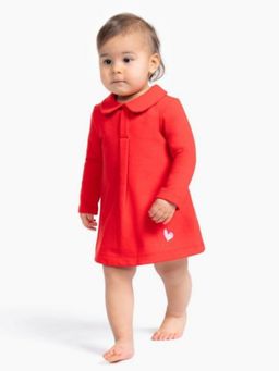 Marni - Baby Girls Red Fleece Dress