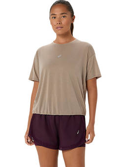 ASICS - Beige Nagino Run Ss T-Shirt