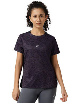 ASICS - Black Inseam Gusset Aop Ss T-Shirt