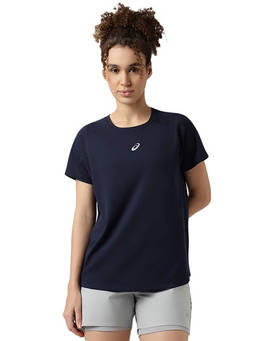 ASICS - Navy Blue Dual Pleat Raglan Ss T-Shirt