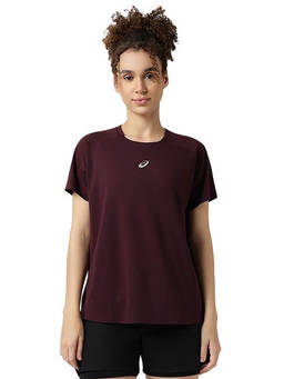 ASICS - Wine Dual Pleat Raglan Ss T-Shirt