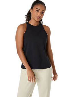ASICS - Black Refined Texture Sleeveless Tank Top
