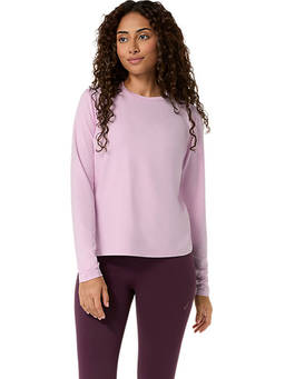 ASICS - Lavender Refined Texture Long Sleeve T-Shirt