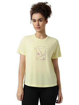 ASICS - Yellow Back Pleat Graphic Ss T-Shirt