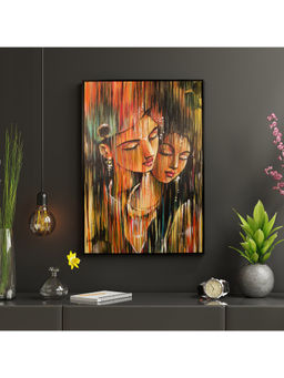 HomeTown - Devotion Synthetic Painting In Multi-Color