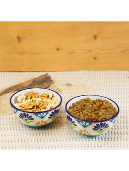 EZ Life - Tribal 5 Inch Ceramic Serving Bowls (400 ml) Domino Series Pack of 6