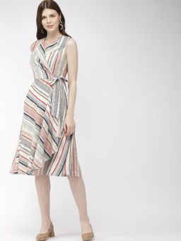 Twenty Dresses by Nykaa Fashion - Multi-Color Wraps All The Way Midi Dress