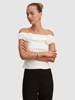Forever New - Cara Rosette Bardot Top