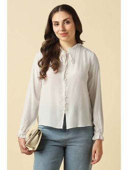 Allen Solly - Women White Solid Casual Top