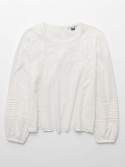 American Eagle - Ae Lace Long-Sleeve Top