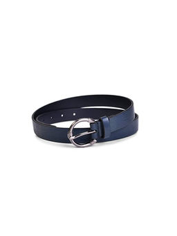 BELWABA - Vegan Leather Navy Blue Croc Womens Belt