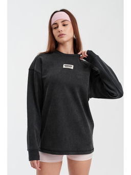 Bonkers Corner - Charcoal Wash Long Sleeve T-shirt