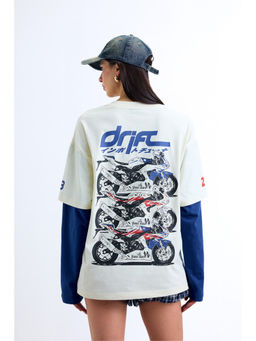 Bonkers Corner - Blue Line Drift Long Sleeve T-shirt