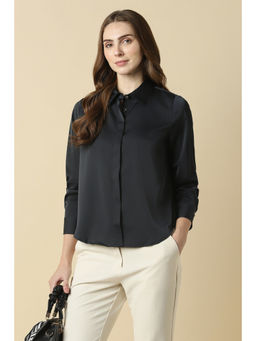 Allen Solly - Women Black Solid Shirt