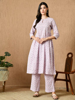 KELIN - Enna Floral Cambric Co-Ord - Lavender