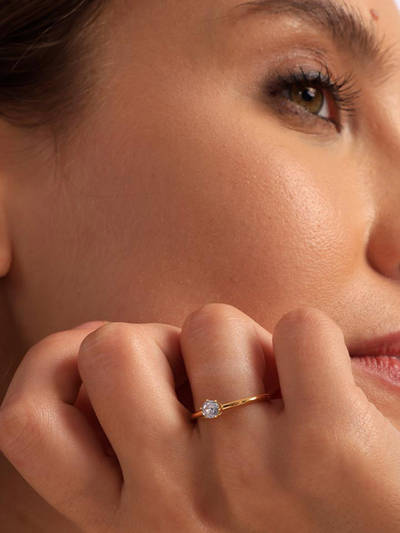 Mini Solitaire Ring