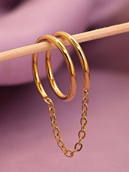 Palmonas - Tassel Chain Spiral Ring