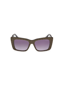 Guess - Women UV Protected Rectangle Purple Lens Sunglasses (55)