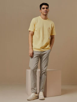 Andamen - Regular Fit Men Yellow Half Sleeve T-Shirt
