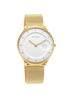 Titan - 1843YM01 White Dial Analog Watch for Men