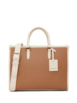 MIRAGGIO - Denice 2.0 oversize 14 Inch Laptop Tote Bag For Office & Everyday Use- Brown