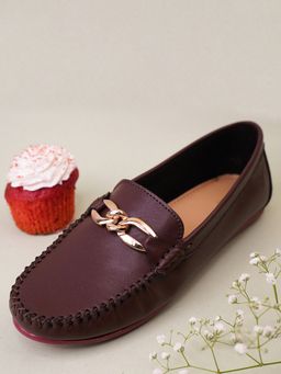 Yoho - Wine Bliss Comfortable Loafers for Women