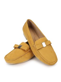 Yoho - Mustard Bliss Comfortable Loafers for Women