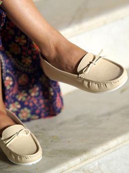 Yoho - Beige Bliss Comfortable Loafers for Women