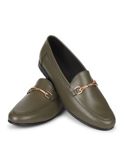 Yoho - Olive Bliss Comfortable Loafers for Women