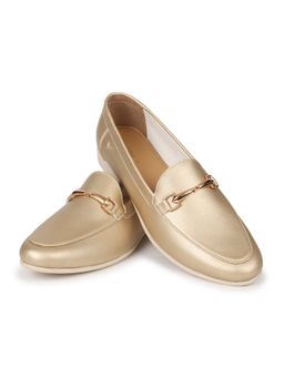 Yoho - Gold Bliss Comfortable Loafers for Women