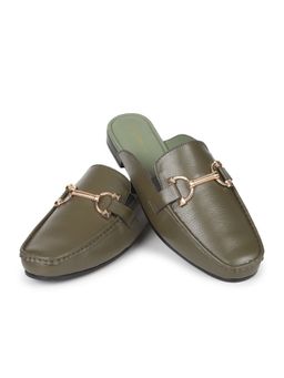 Yoho - Olive Bliss Comfortable Mules for Women